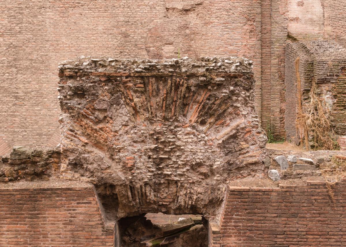 Roman concrete vault construction at the Pantheon, Rome