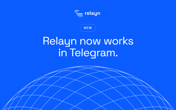 Relayn now works in Telegram