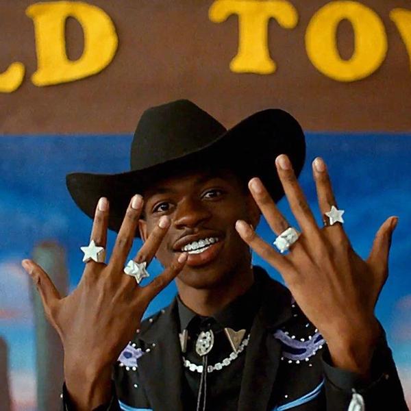 A still from the video for Old Town Road by Lil Nas X & Billy Ray Cyrus