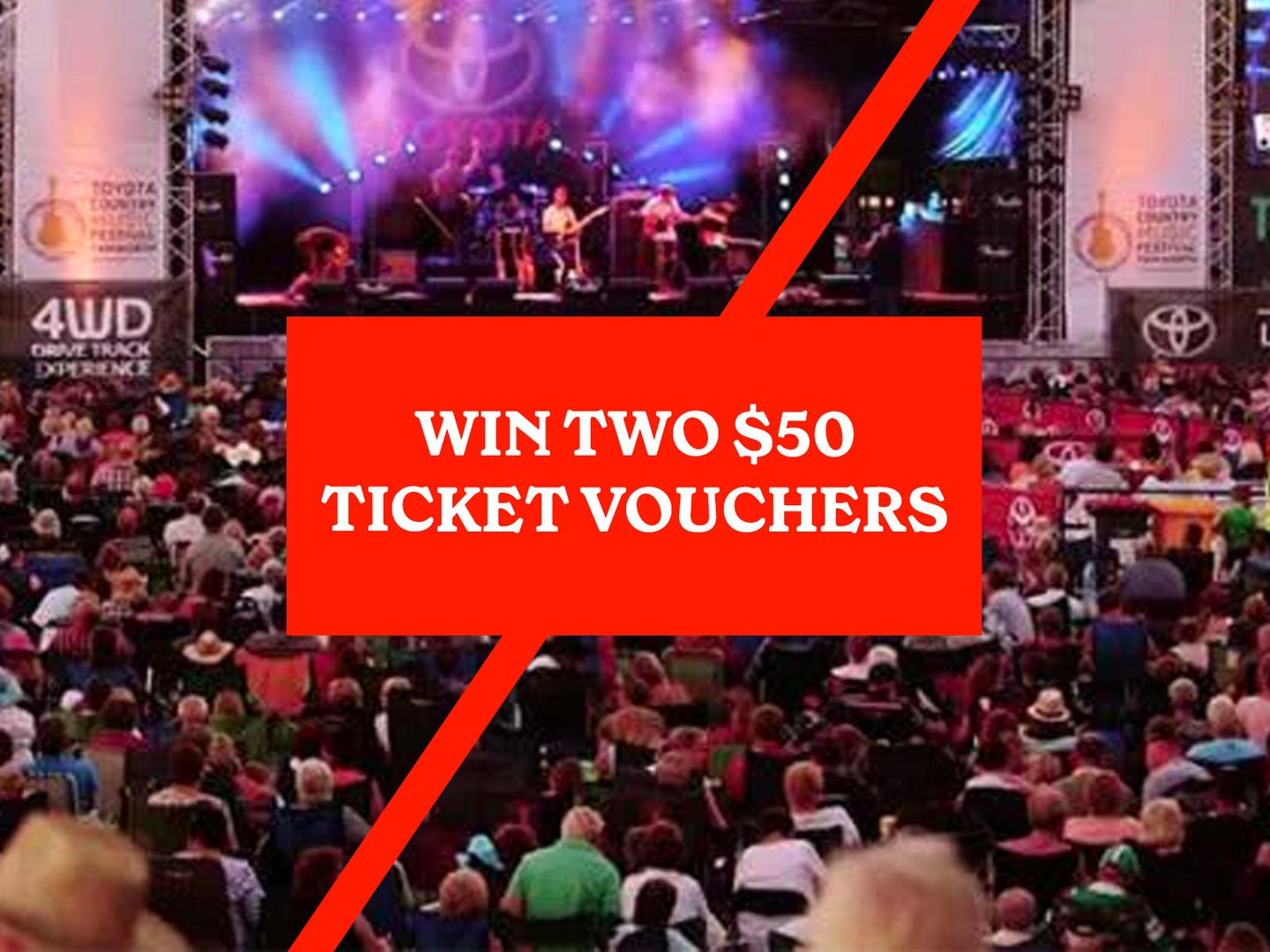 Win Two $50 Ticket Vouchers