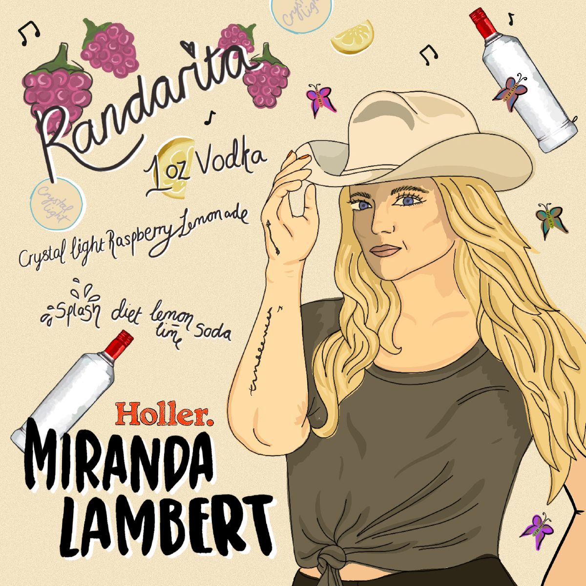 Graphic - Miranda Lambert - Holler CC