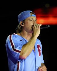 Morgan Wallen performing at Lincoln Financial Field