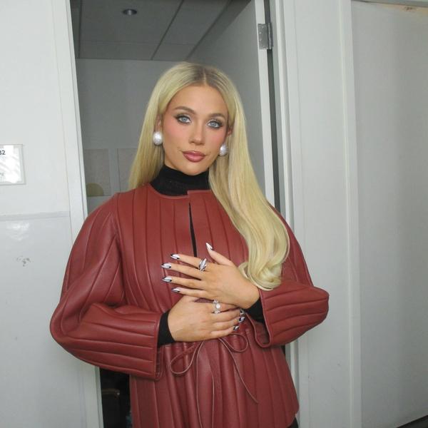 Megan Moroney wearing brown