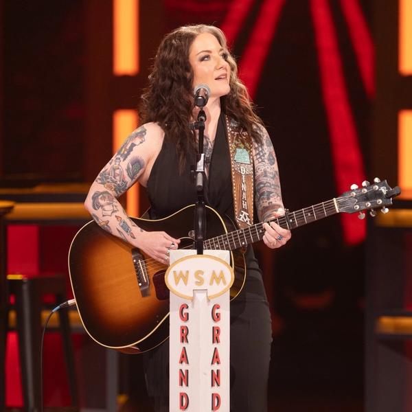 Ashley McBryde performing at the Opry