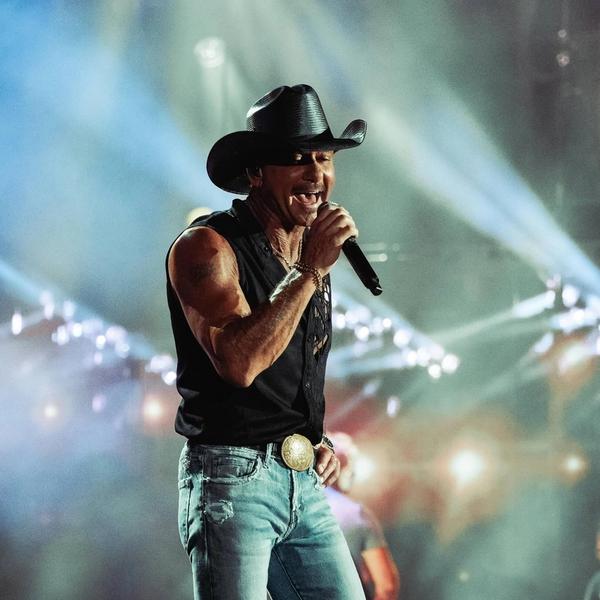 Tim McGraw performing live in 2026