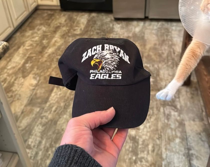 <p>Zach Bryan Philadelphia Eagles Merch 1</p>