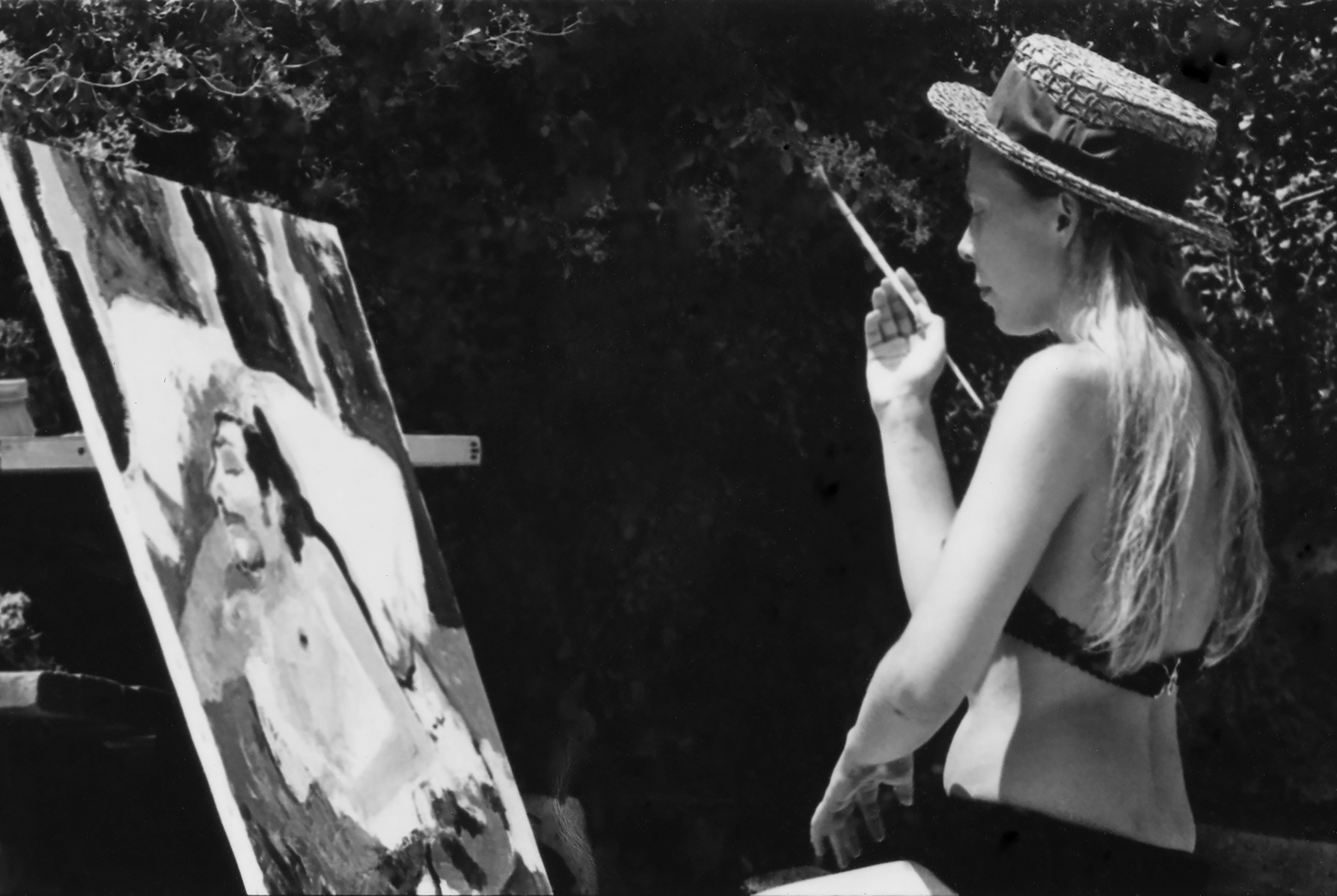 'Joni Painting, 1969. Laurel Canyon, Los Angeles'
