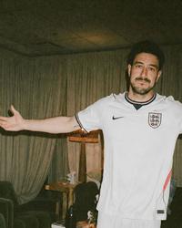 Marcus Mumford in an England FC strip