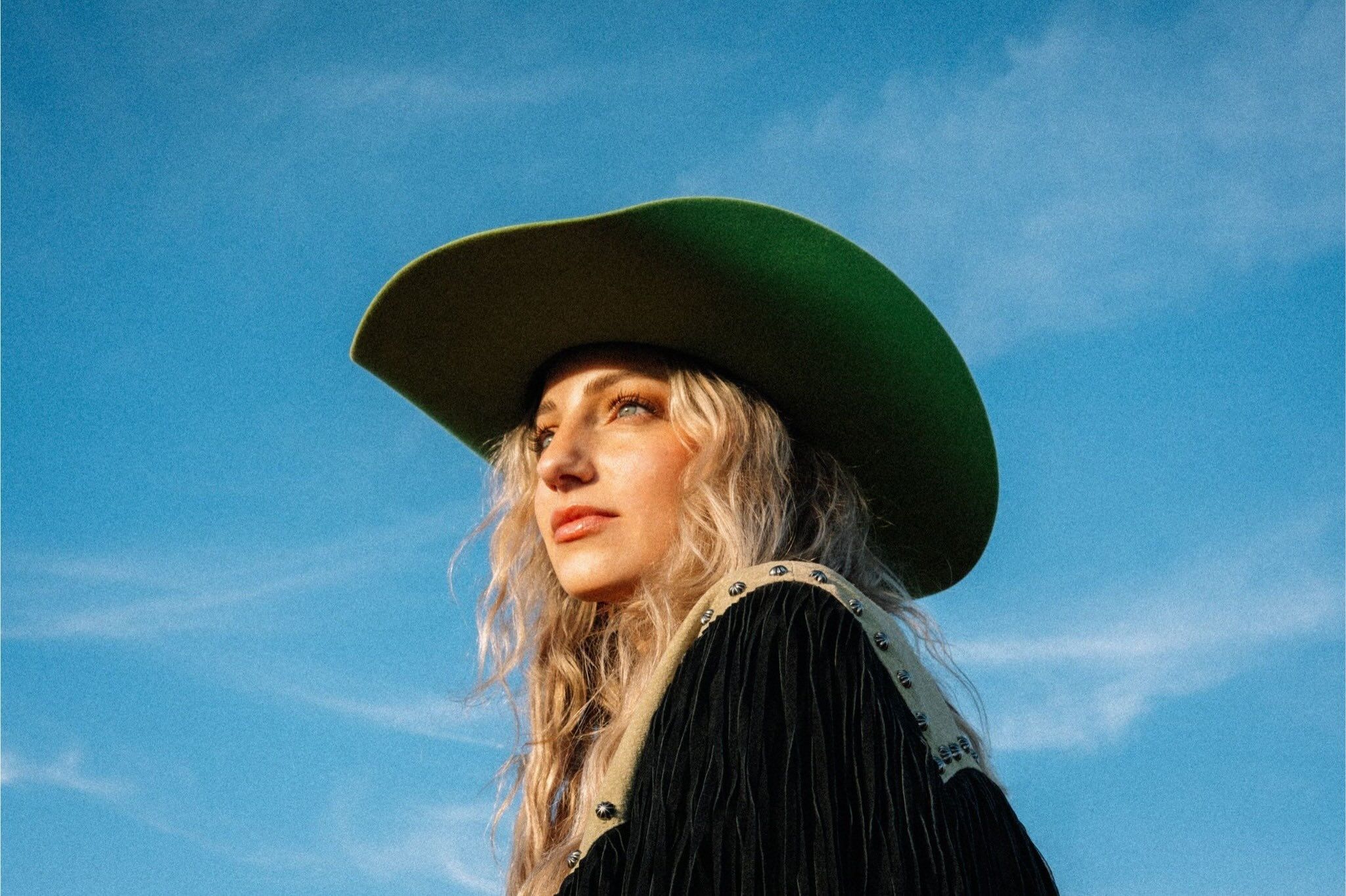 Halle Kearns wearing a cowboy hat