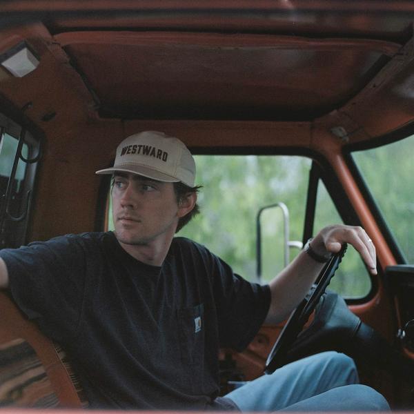 Dylan Gossett driving his truck