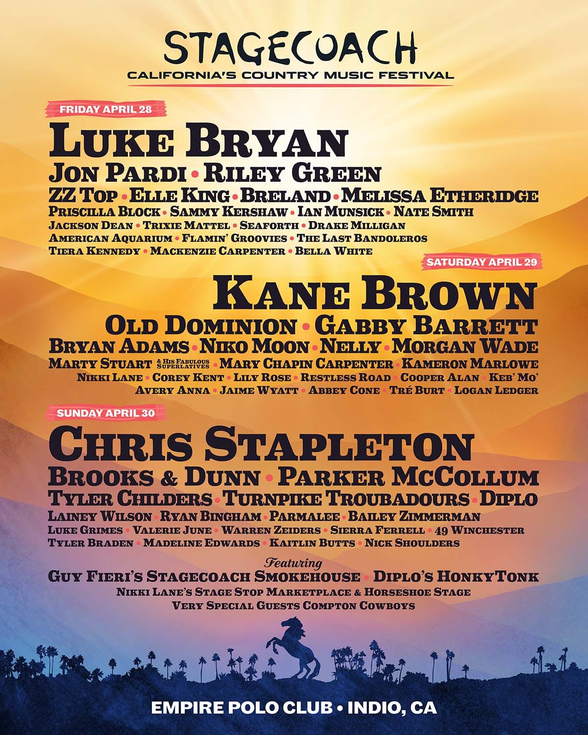 Stagecoach Festival 2023 LineUp, Dates, Tickets Holler