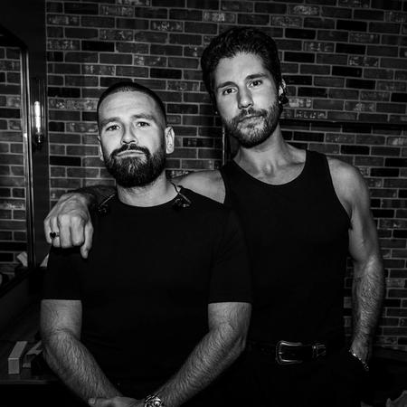 Dan + Shay black and white photo