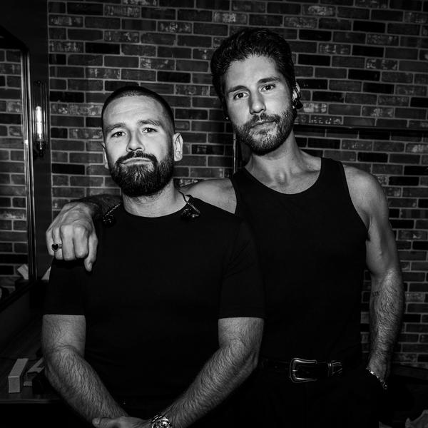 Dan + Shay black and white photo