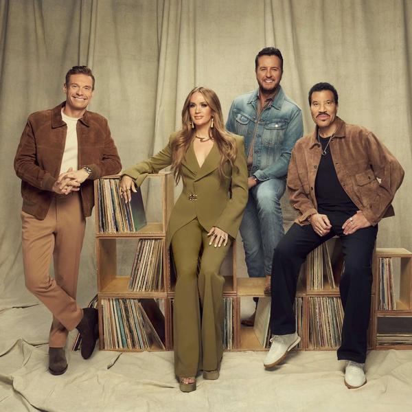 American Idol Judges & Host 2026, including Ryan Seacrest, Carrie Underwood, Lionel Richie and Luke Bryan.