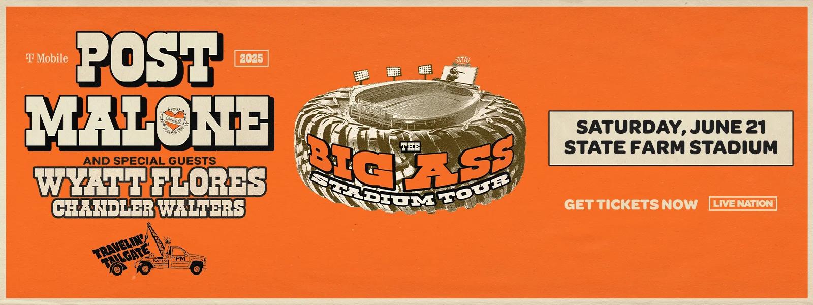 <p>Post Malone - State Farm Stadium Banner</p>