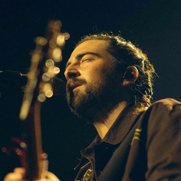 Noah Kahan close-up performance shot