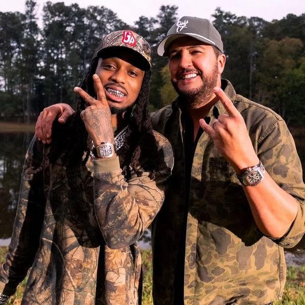 Quavo and Luke Bryan fishing together