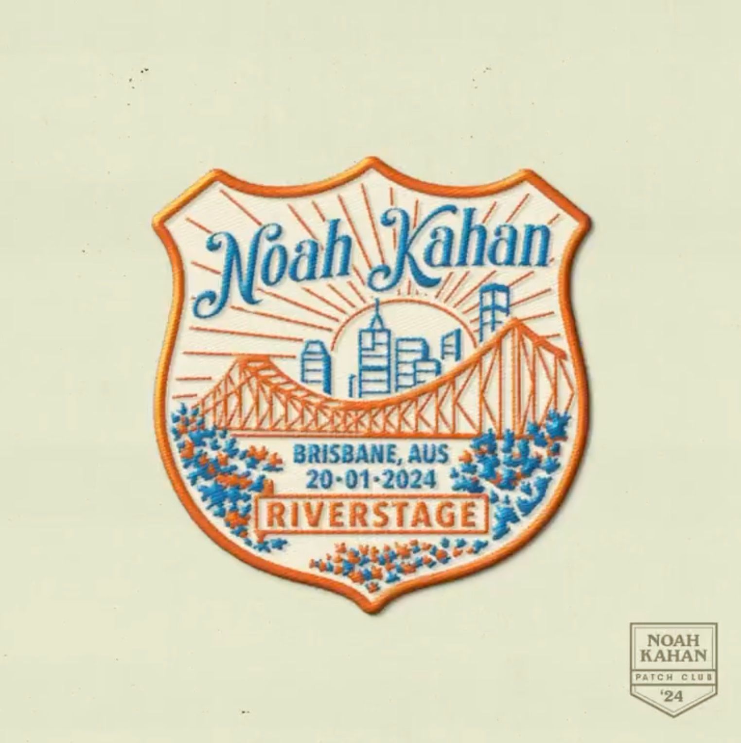 <p>Noah Kahan Australia Tour Patch</p>