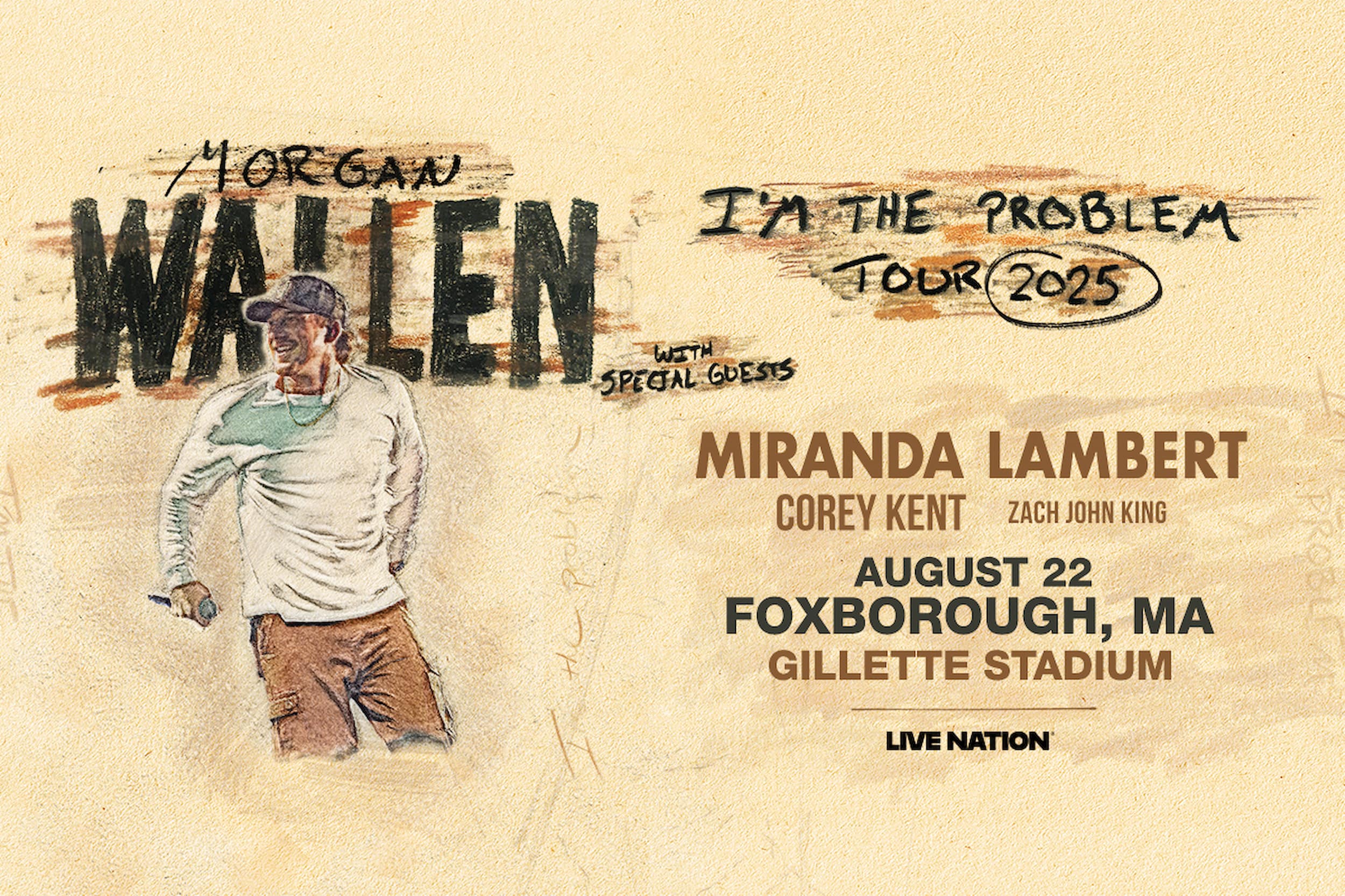 <p>Event – I'm the Problem Tour at Gillette Stadium – Morgan Wallen</p>