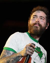 Post Malone wearing a Florida alligator t-shirt