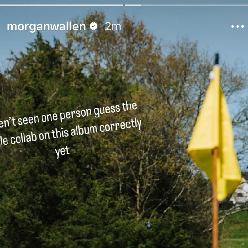 <p>Morgan Wallen IG Story About Female Duet</p>