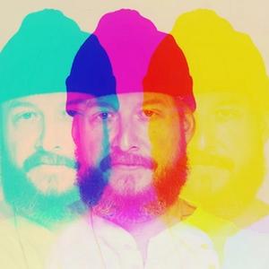 Bon Iver press photo with trippy effects