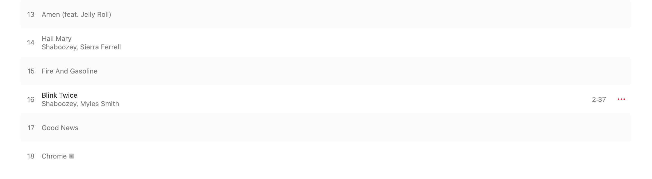 <p>Shaboozey Deluxe 2025 Album Screenshot 2</p>