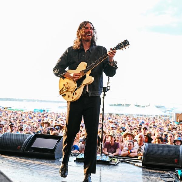 Hozier performing live