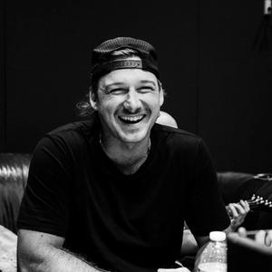 Morgan Wallen smiling in the studio