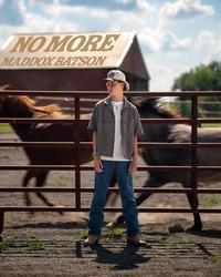 Single Cover Artwork for Maddox Batson's 2025 single, 'No More'