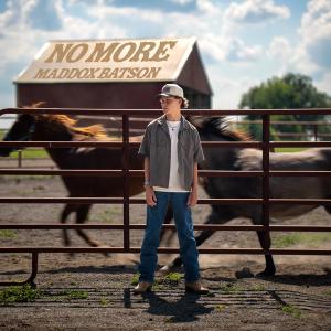 Single Cover Artwork for Maddox Batson's 2025 single, 'No More'