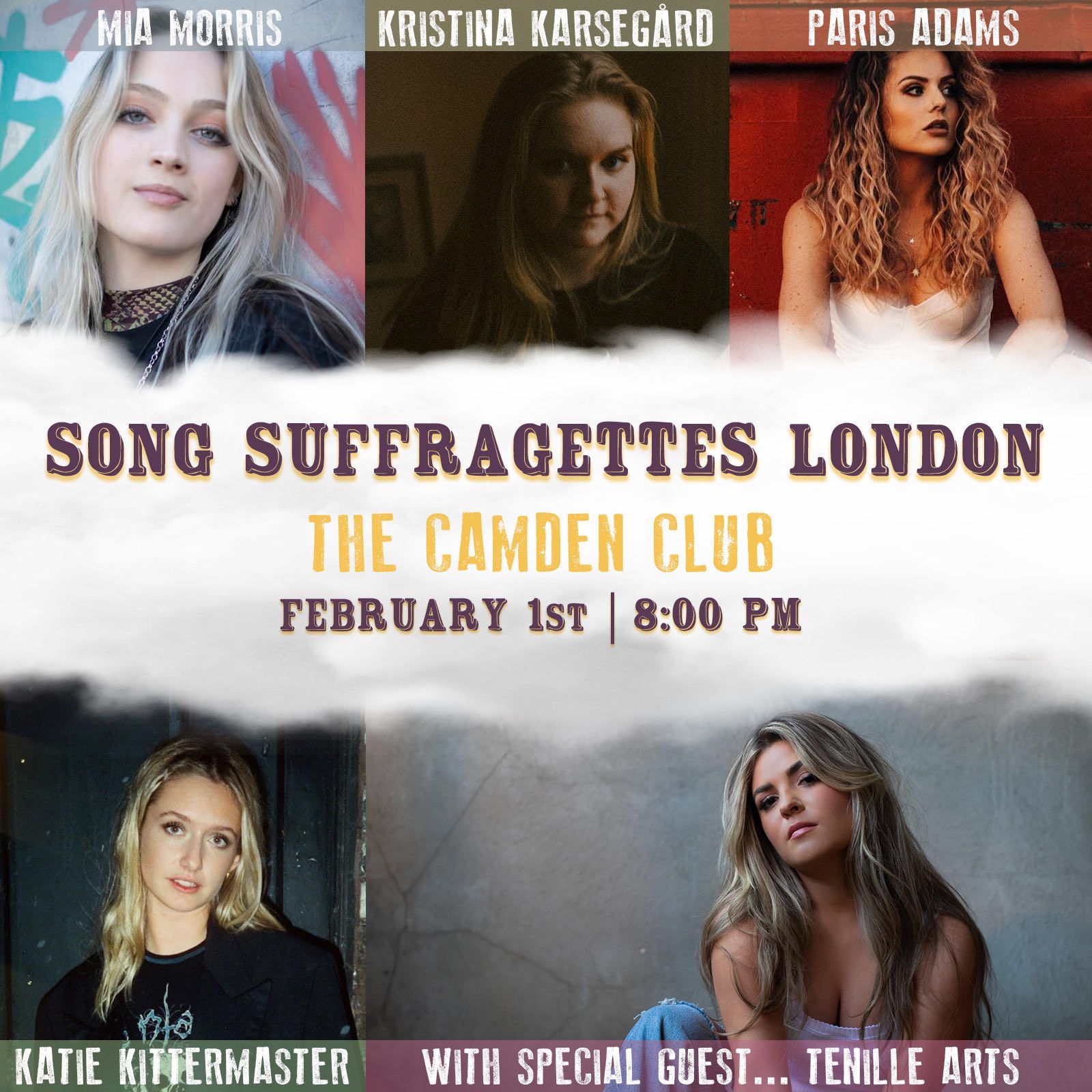 Song Suffragettes London February 2022 Show Poster