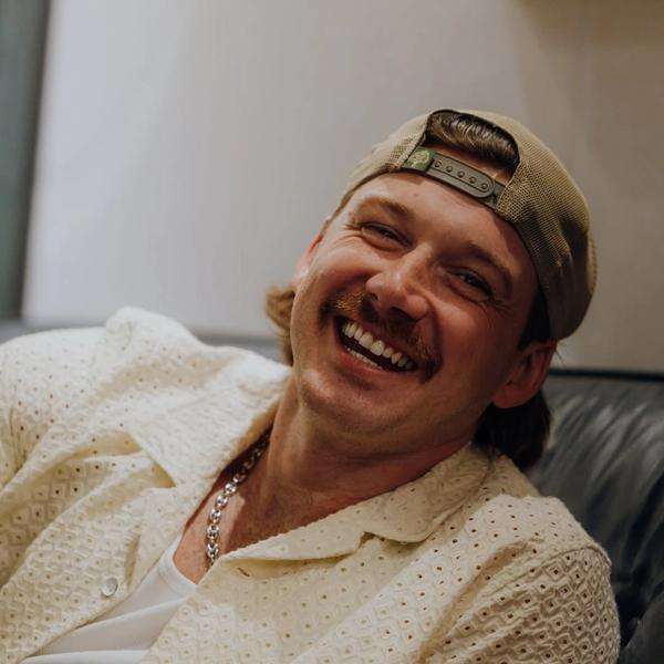Morgan Wallen smiling in the studio