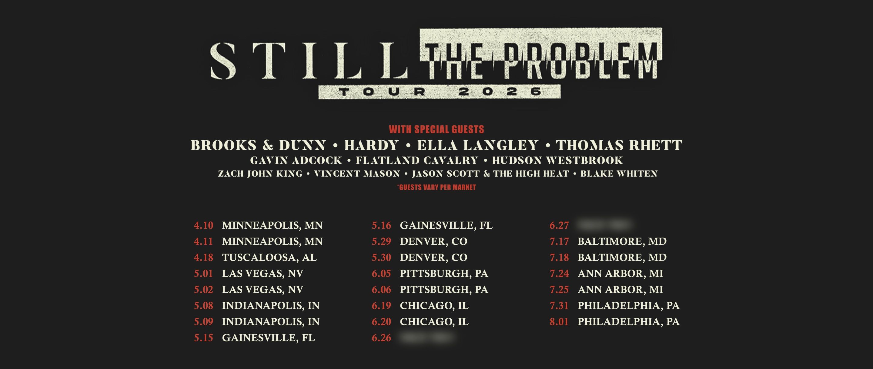 <p>MW 2026 Still the Problem Tour</p>