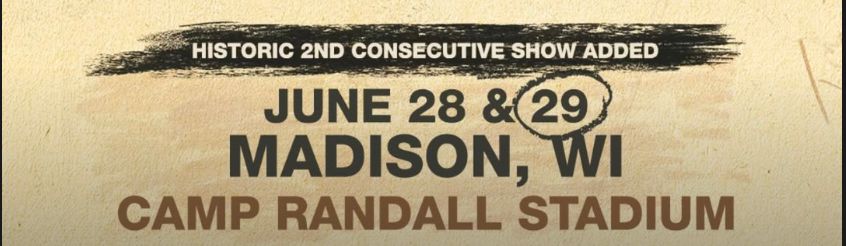 <p>Morgan Wallen Wisconsin 2025 Stadium Banner</p>