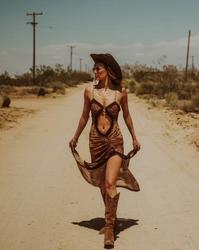 Twinnie in the desert.