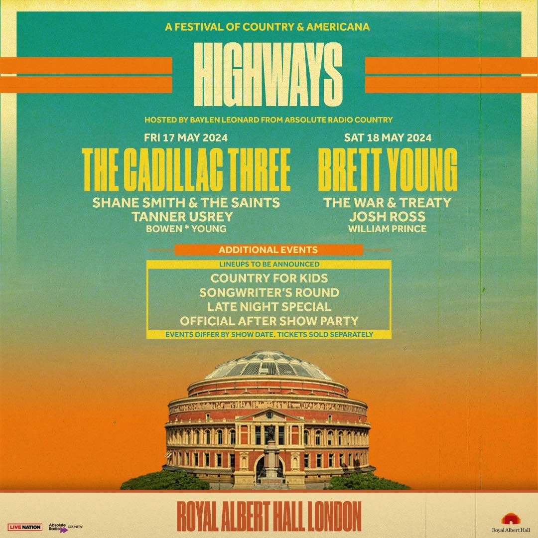 Highways Festival 2024 Line-Up Poster