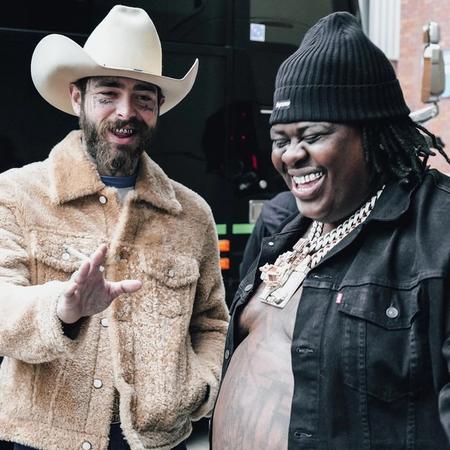 Post Malone and BigXthaPlug laughing together