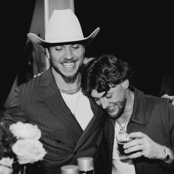 Brandon Lake and Bailey Zimmerman at the 2025 CMA Awards
