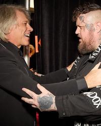 Bon Jovi and Jelly Roll backstage