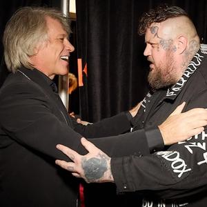 Bon Jovi and Jelly Roll backstage