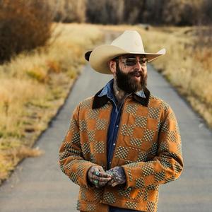 Post Malone wearing a cowboy hat
