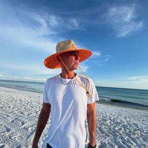 Kenny Chesney on a beach