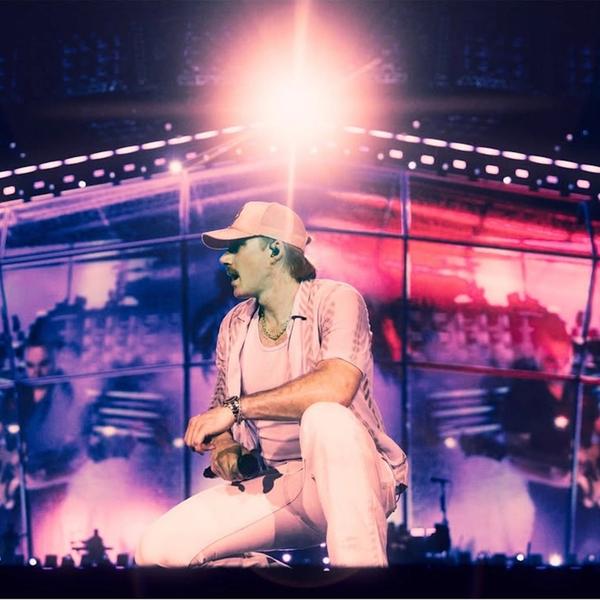 Morgan Wallen performing at The Swamp
