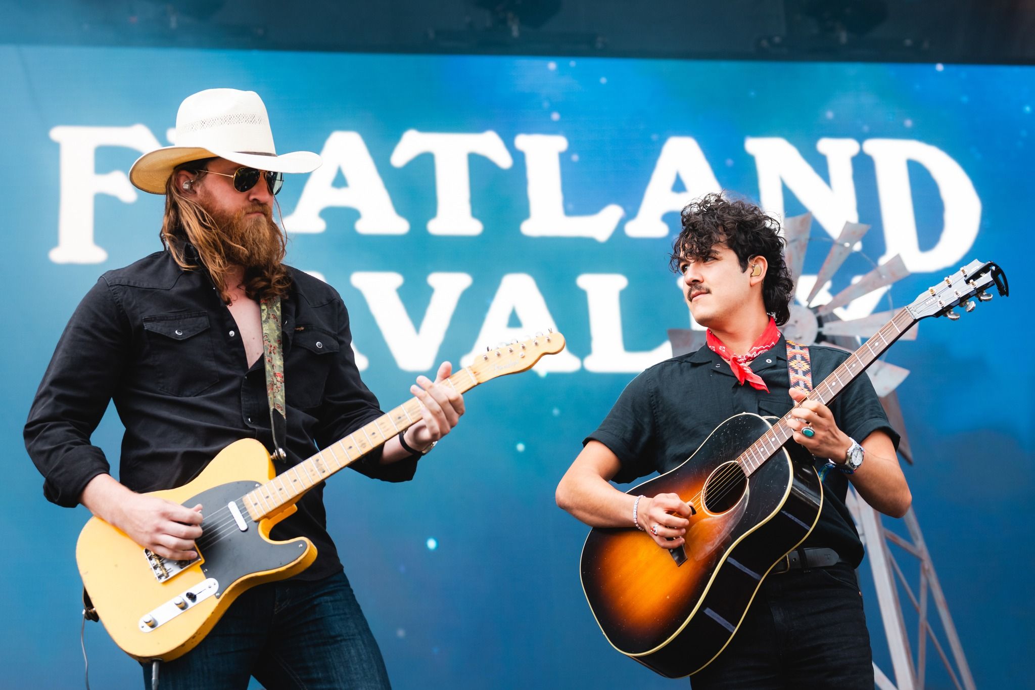 <p>Flatland Cavalry performing at Railbird 2024</p>