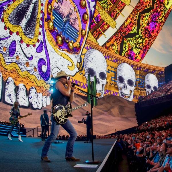 Kenny Chesney performing at Sphere Las Vegas