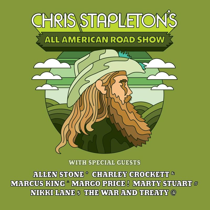 <p>Chris Stapleton All-American Roadshow Tour 2023 Poster</p>