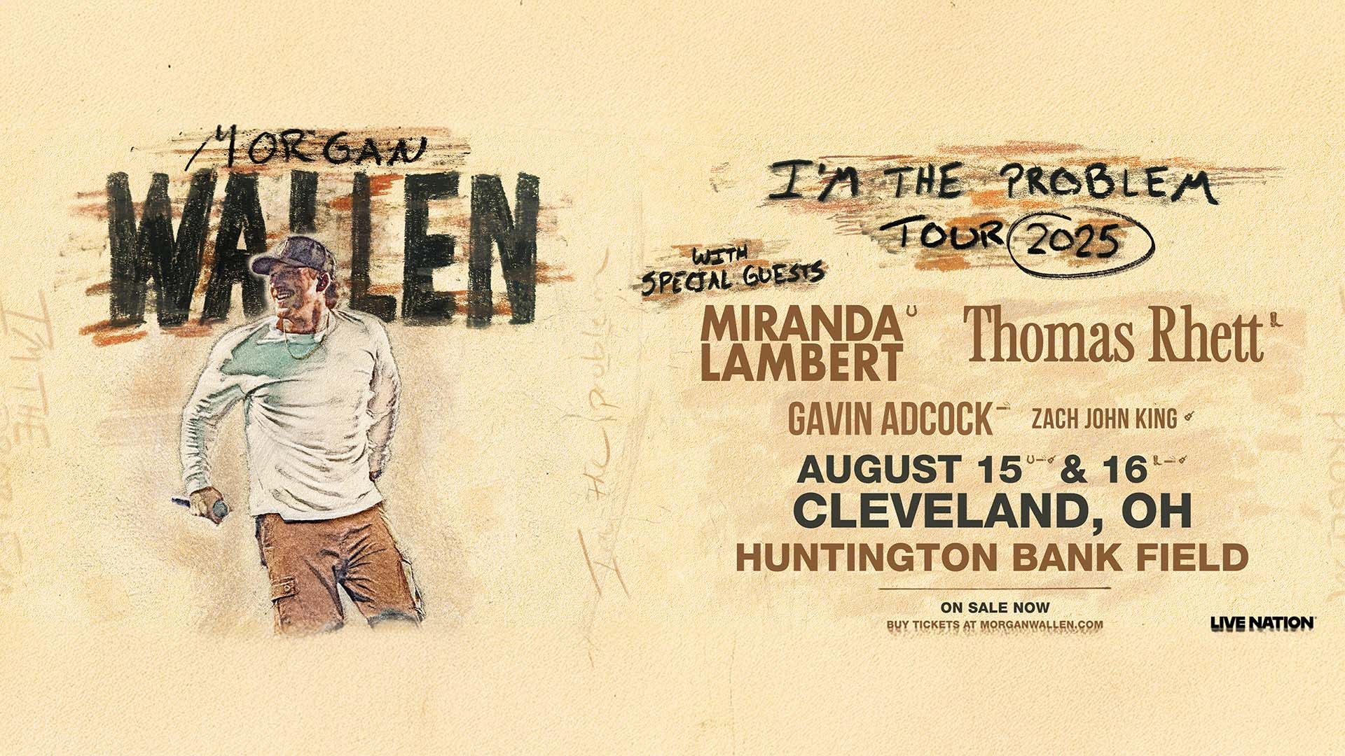 <p>Morgan Wallen 2025 Huntington Bank Field Banner</p>