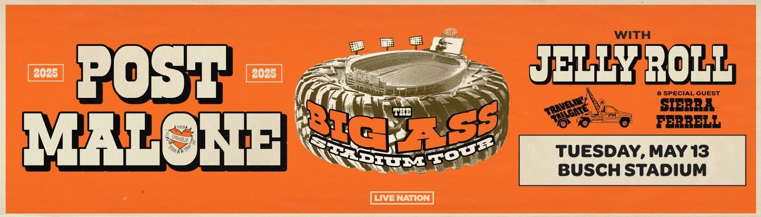 <p>Post Malone & Jelly Roll at Busch Stadium 2025</p>