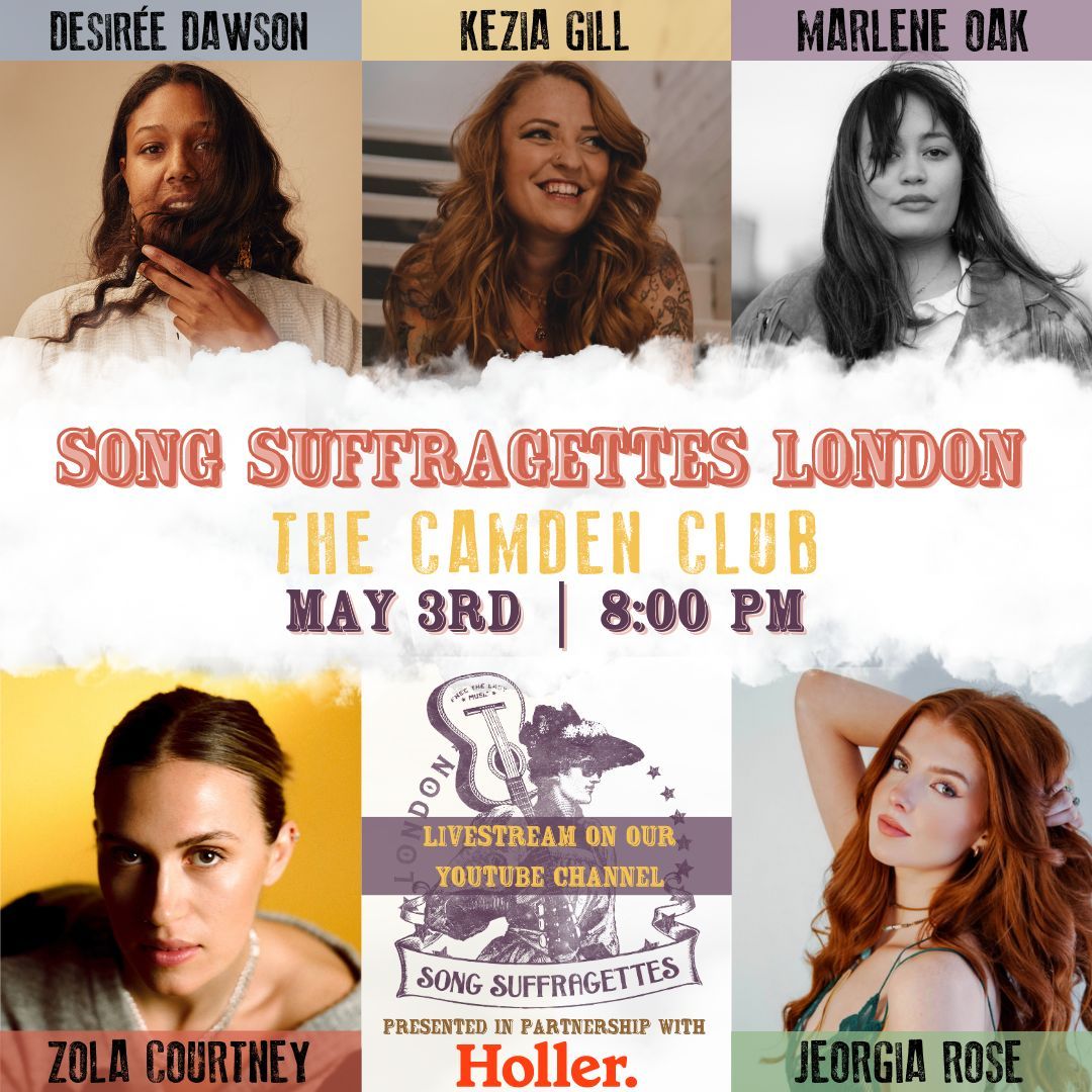 Song Suffragettes London May 2023 Line-Up Poster